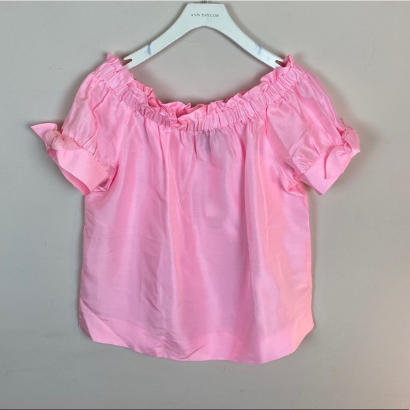 J. Crew Silk Pink Summer Blouse NEW! | E20-15 - Picture 2 of 8